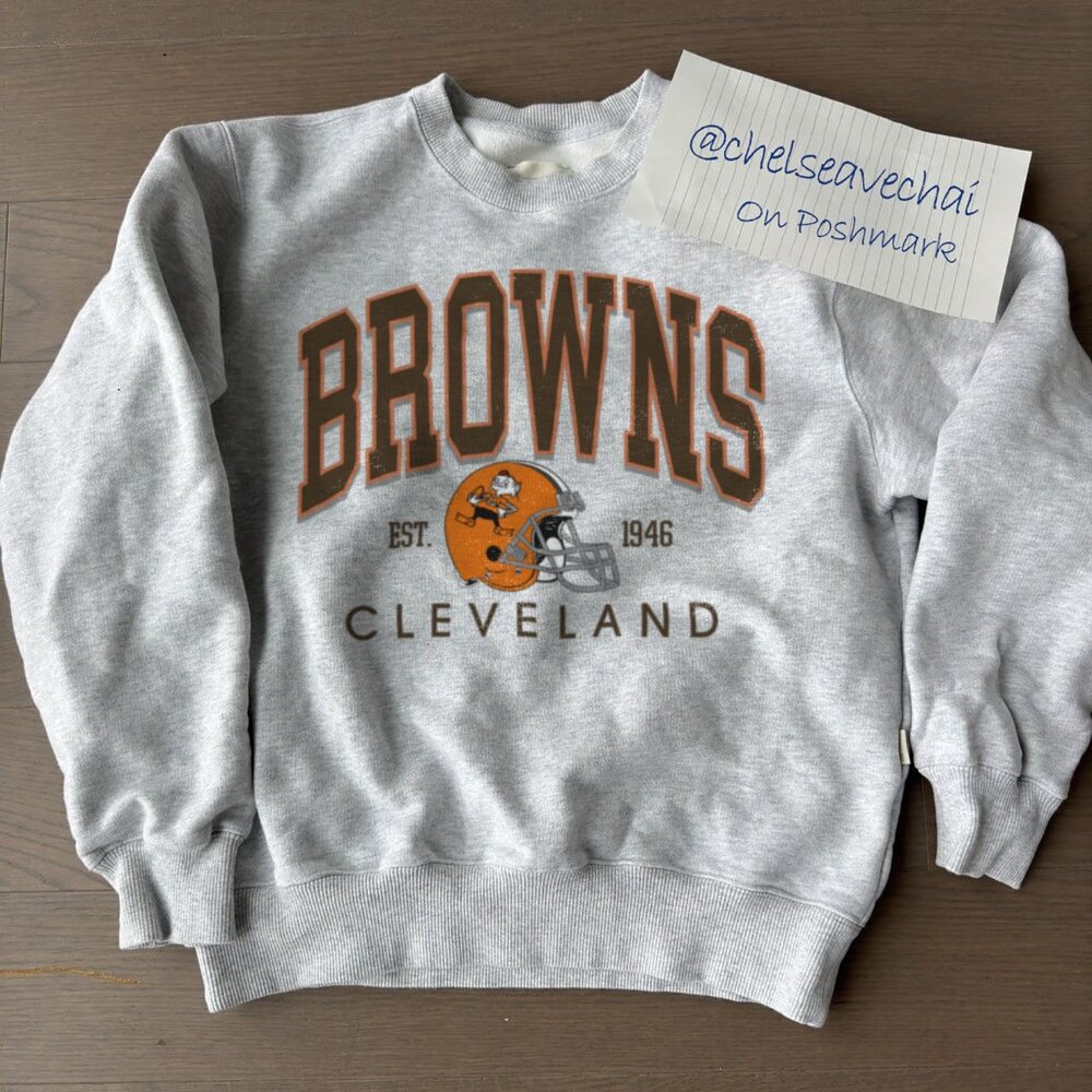 Vintage Cleveland Browns Football Sweatshirt, Retro NFL Cleveland Browns Shirt